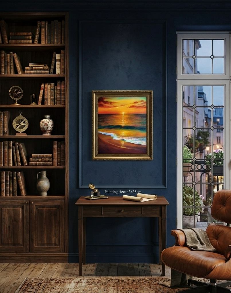 Original Acrylic Painting on Canvas - Doré Ardent